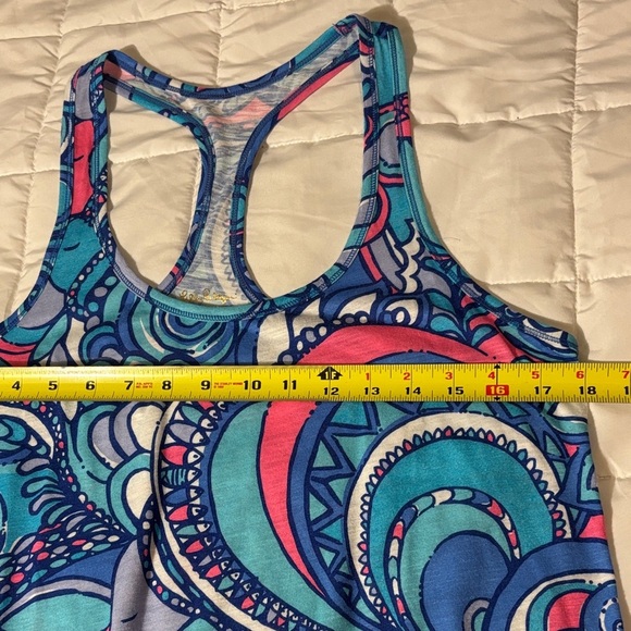 Lilly Pulitzer Sea Jewels Luxletic Racerback Tank Top - Picture 3 of 8
